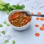 Plant Based Kidneys, kidney friendly recipes - Bowl of minestrone soup
